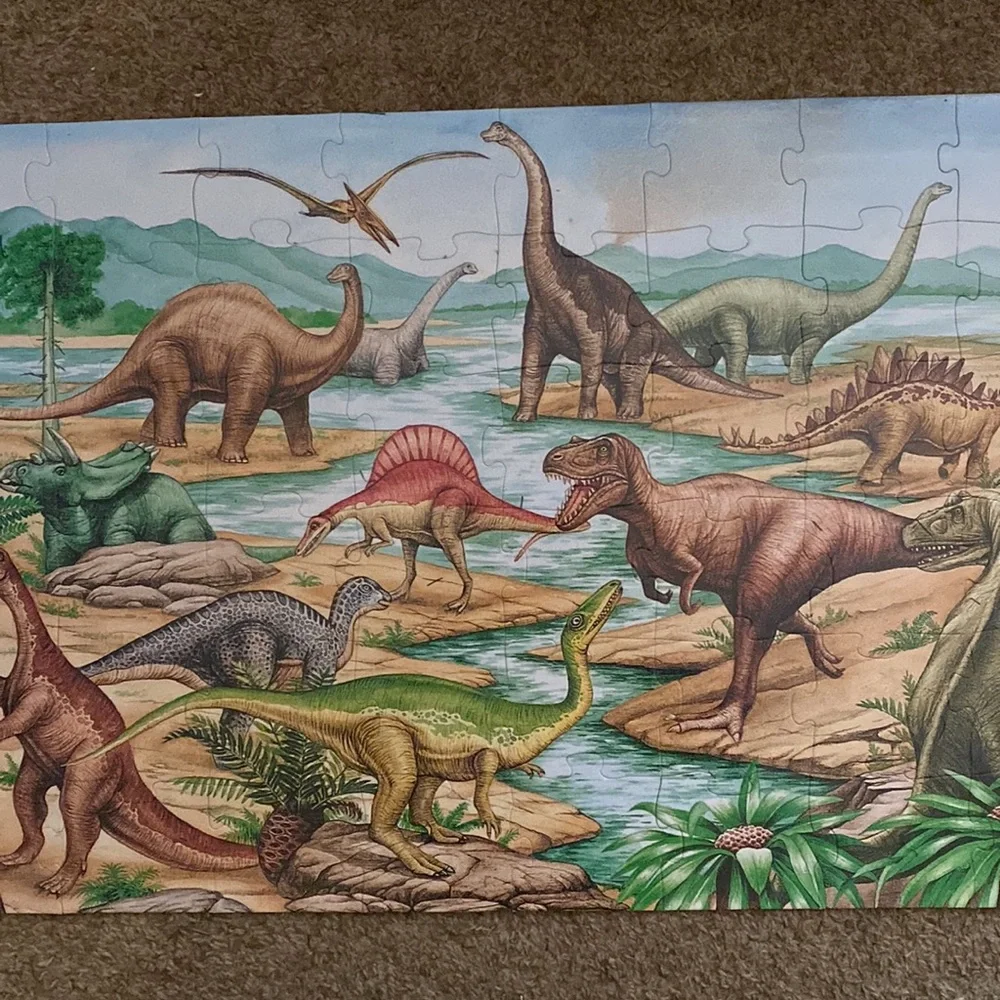 🌸 2/$12 🌸 Melissa & Doug “Dinosaurs” 2’ x 3’ Floor Puzzle - Picture 8 of 8